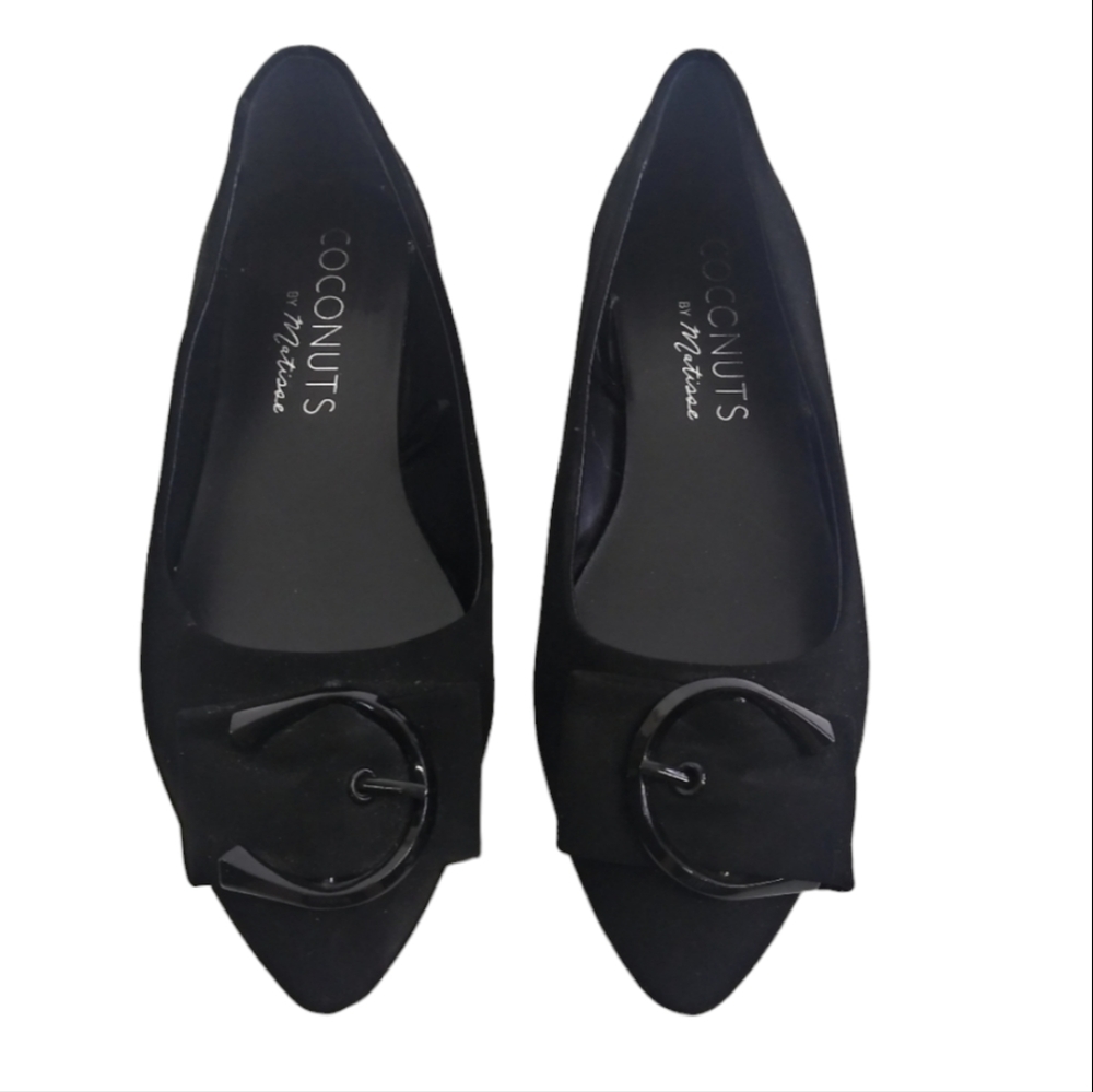 Coconuts by Matisse Women's Black Velvet Flats Slip On  Size 6 1/2 W